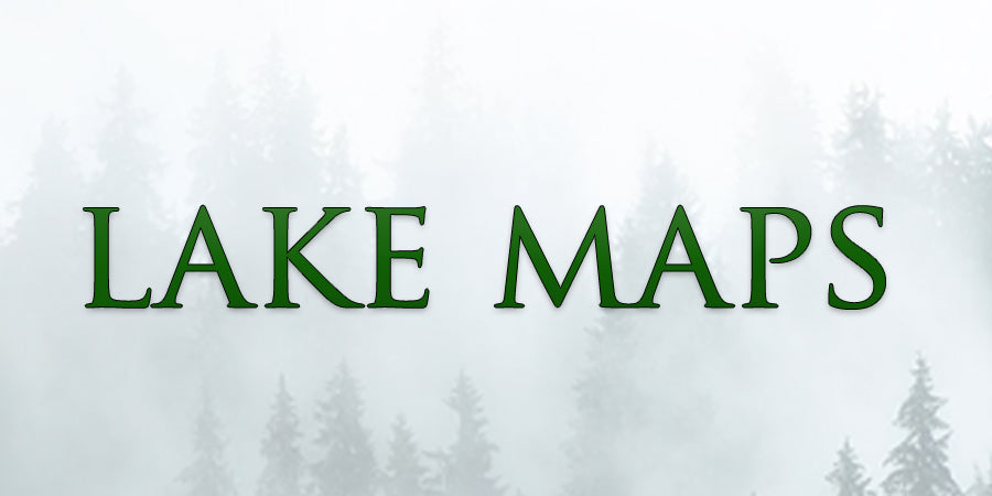 Lake Map Wall Hangings