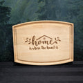 Home is Heart with Roof Cutting Board
