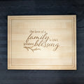 Family Blessing Cutting Board