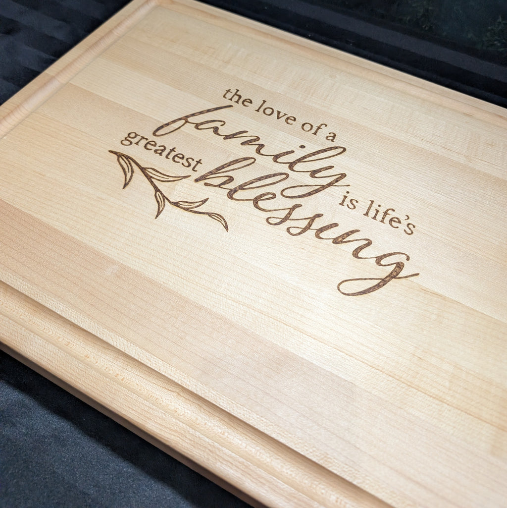 Family Blessing Cutting Board