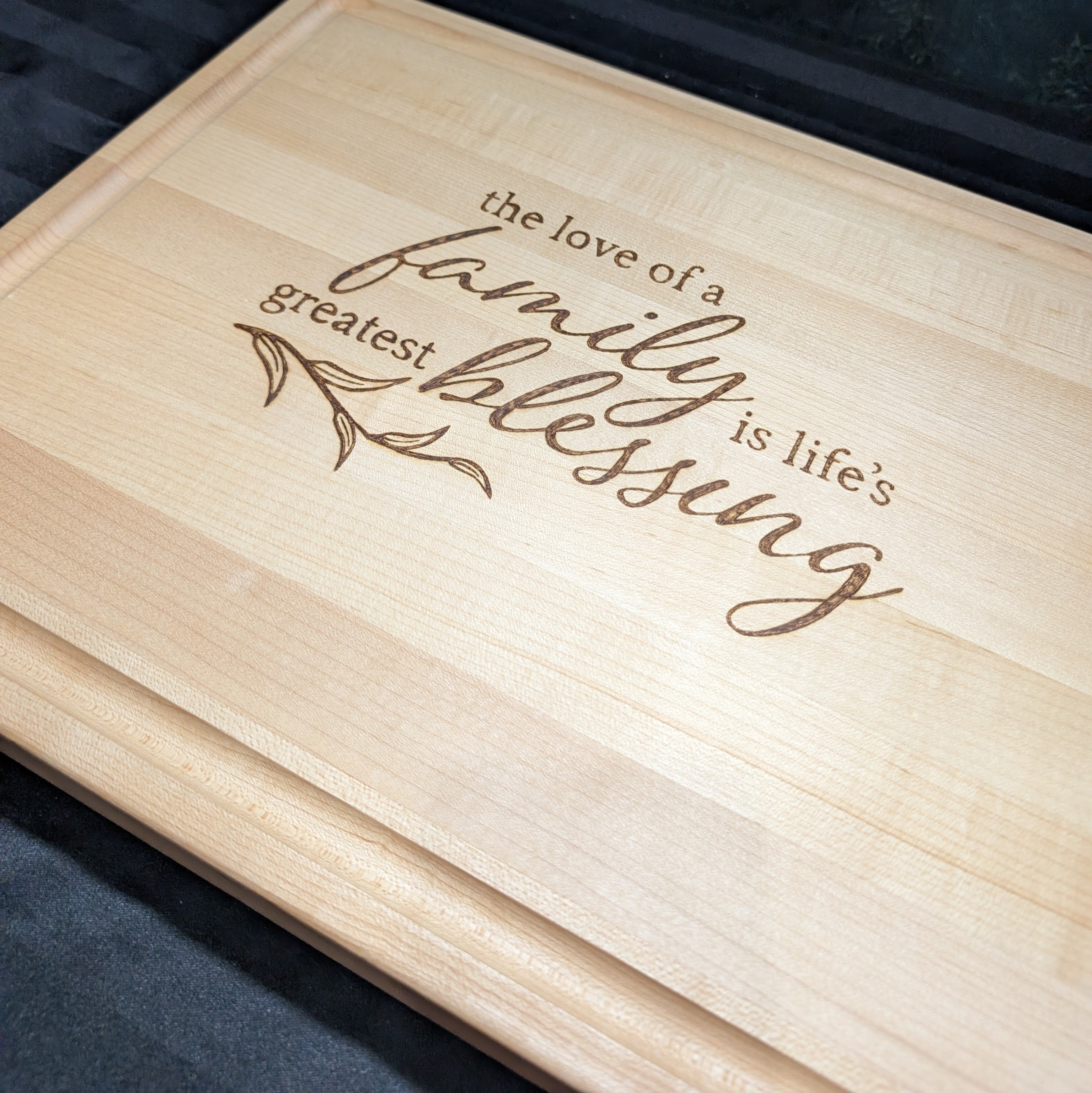 Family Blessing Cutting Board