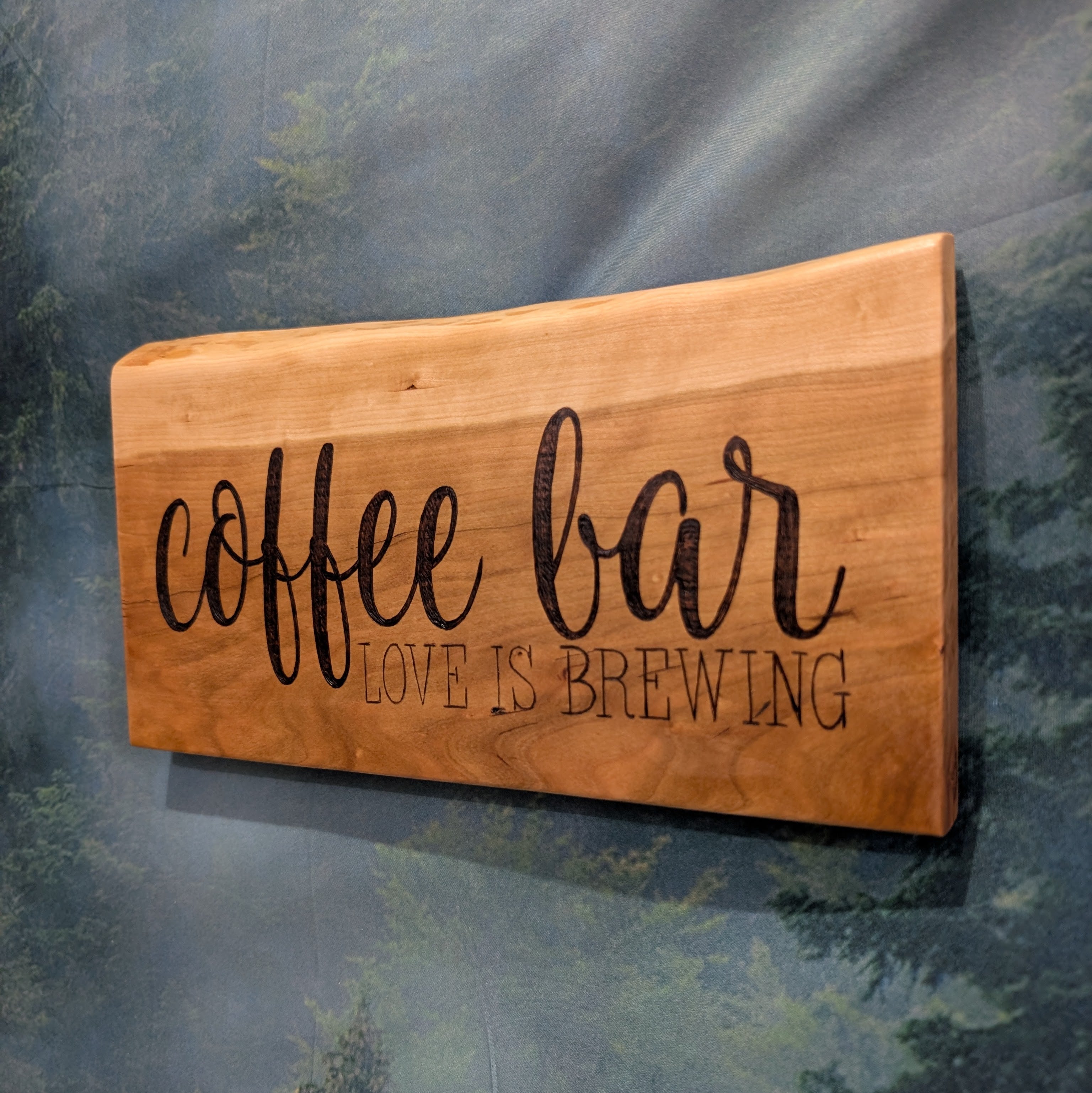 Coffee Bar - Handcrafted Wooden Wall Sign