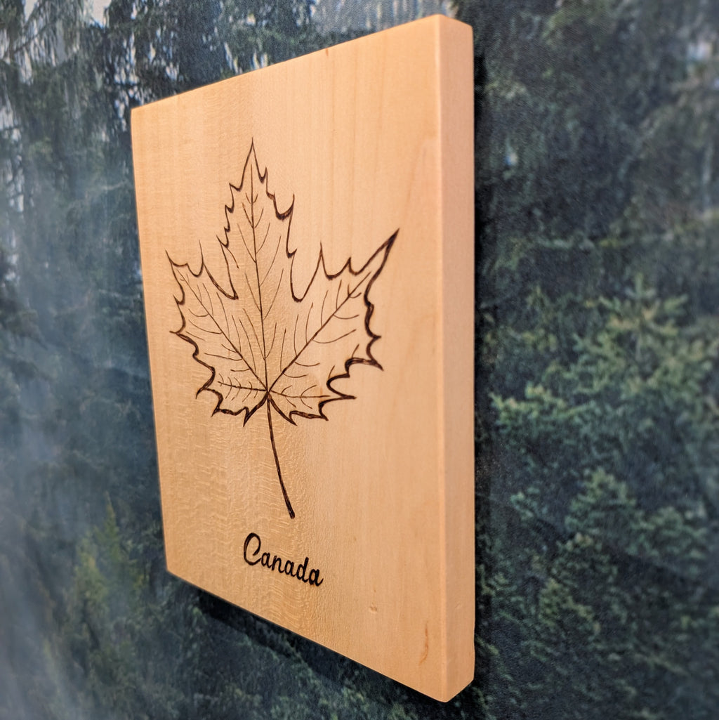 Maple Leaf With Canada