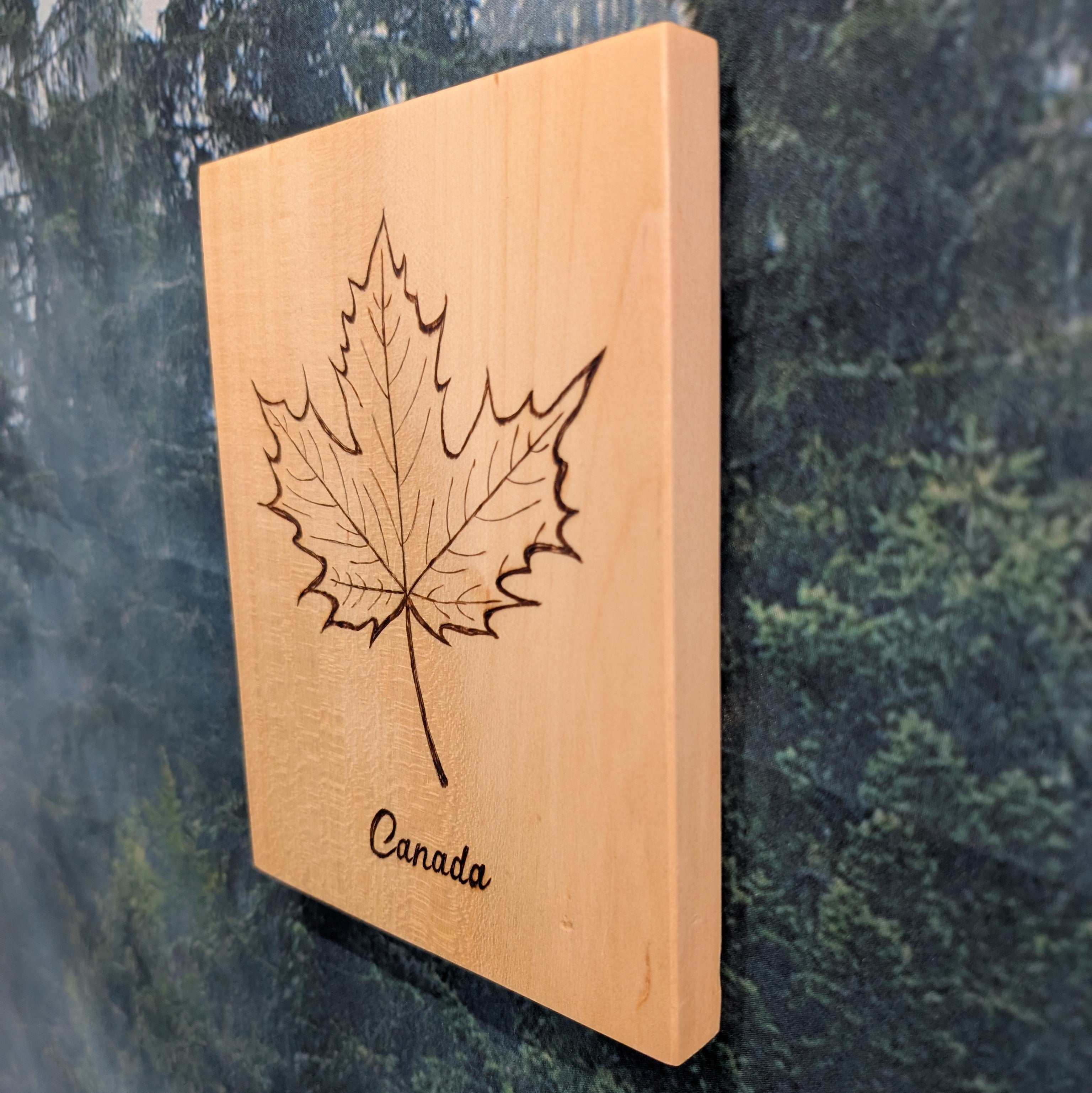 Maple Leaf With Canada