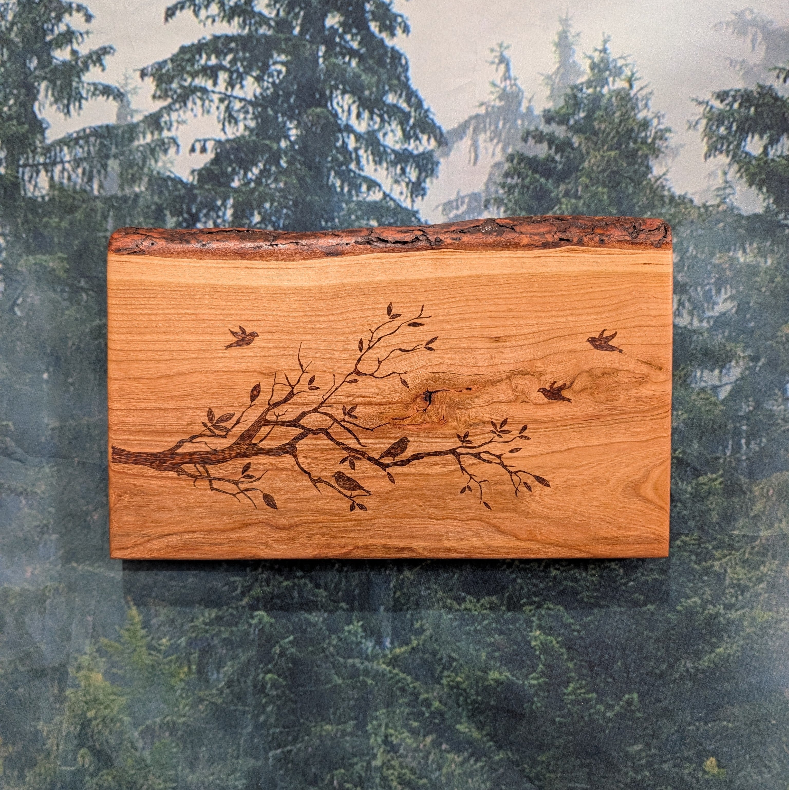 Tree branch with birds