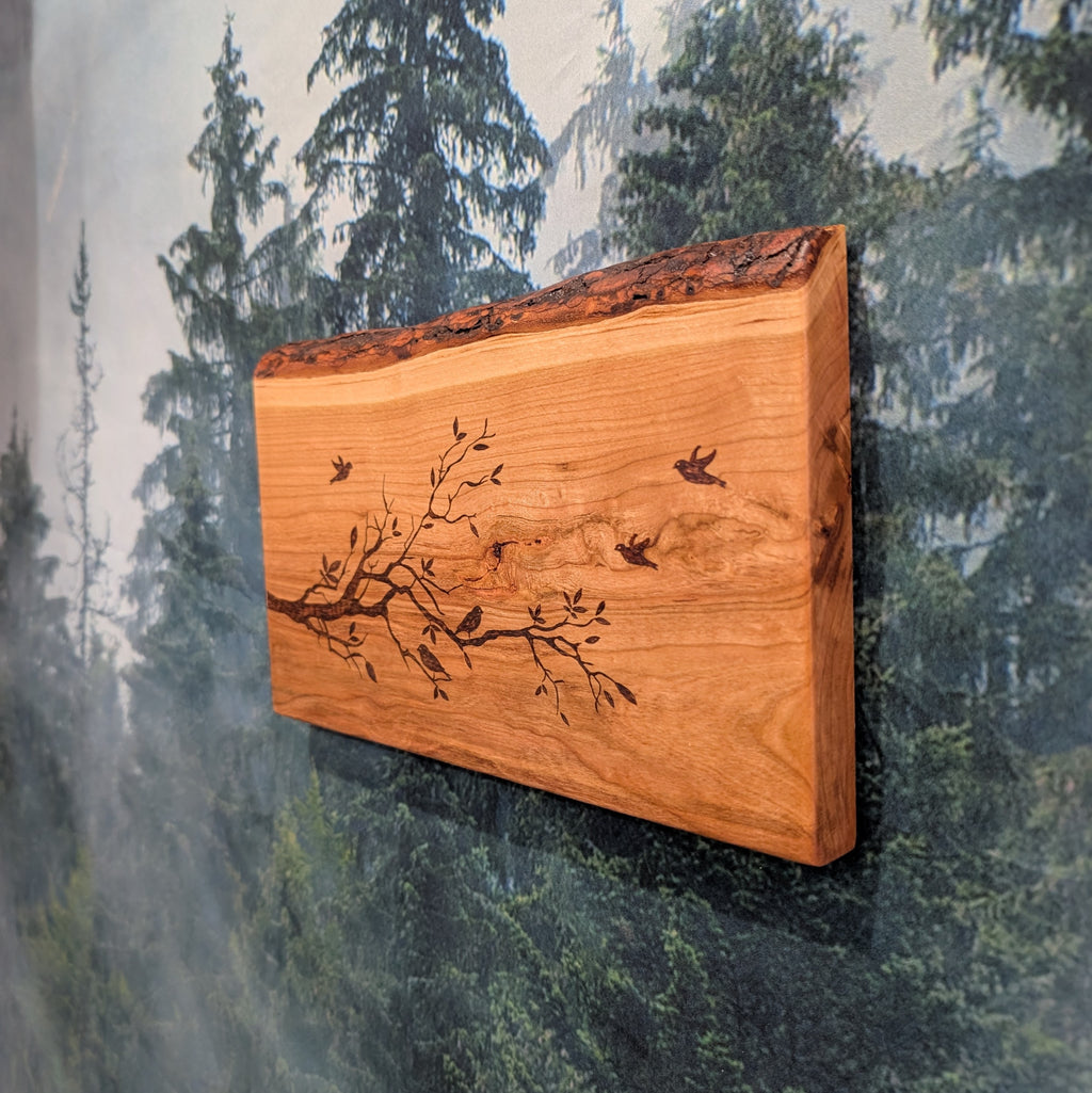 Tree branch with birds